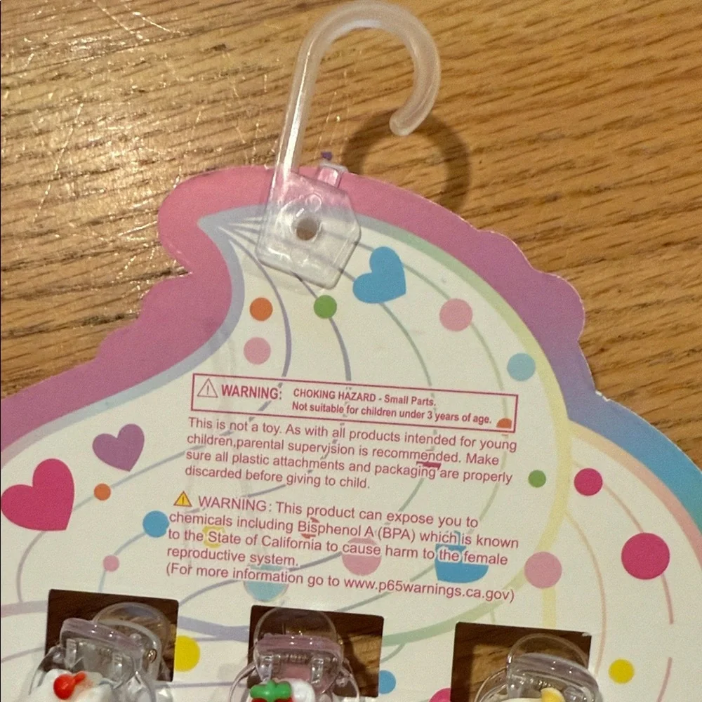 Oh So Sweet Cupcake Claw Hair Clips - Multicolor